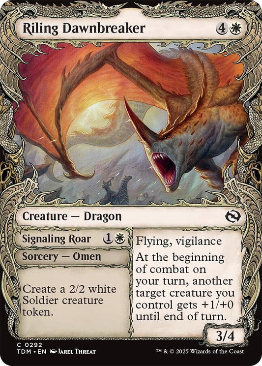 Riling Dawnbreaker (Showcase) [Tarkir: Dragonstorm] 292