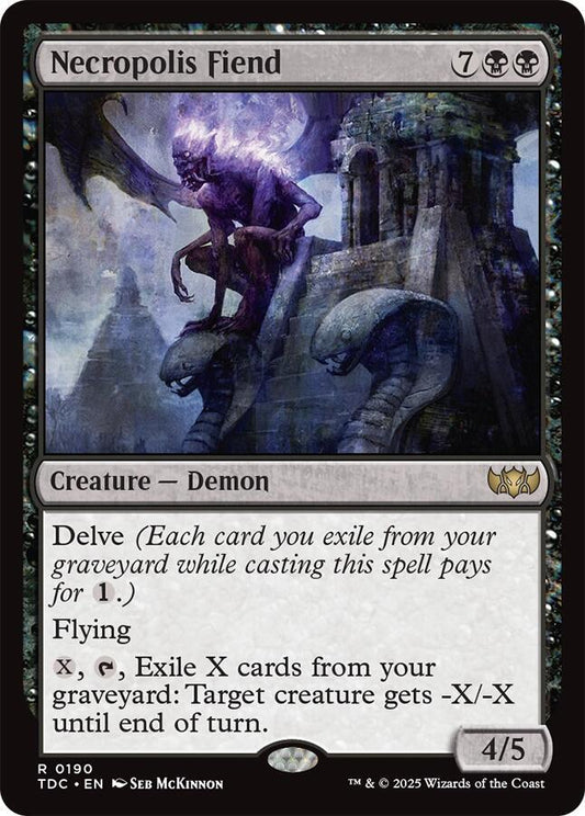 Necropolis Fiend [Commander: Tarkir: Dragonstorm] 190