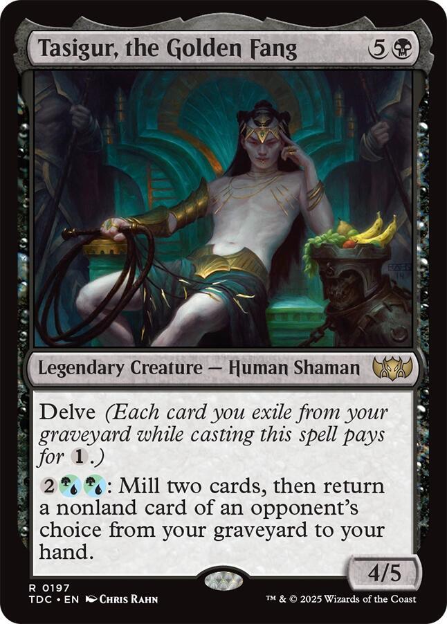 Tasigur, the Golden Fang [Commander: Tarkir: Dragonstorm] 197
