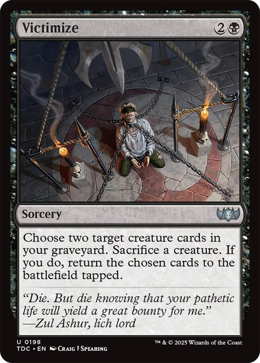 Victimize [Commander: Tarkir: Dragonstorm] 198