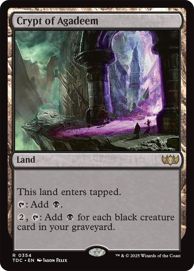Crypt of Agadeem [Commander: Tarkir: Dragonstorm] 354