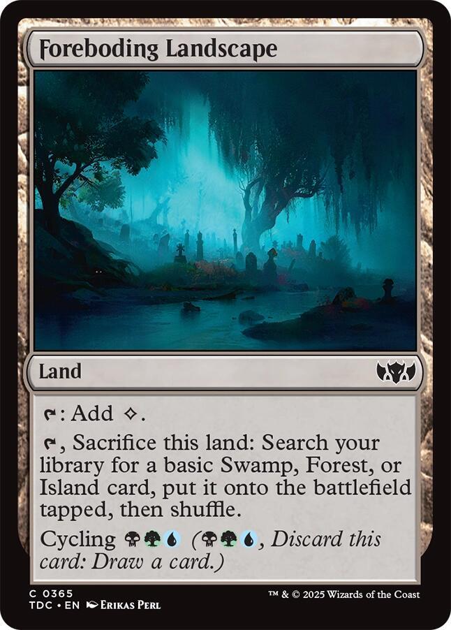 Foreboding Landscape [Commander: Tarkir: Dragonstorm] 365