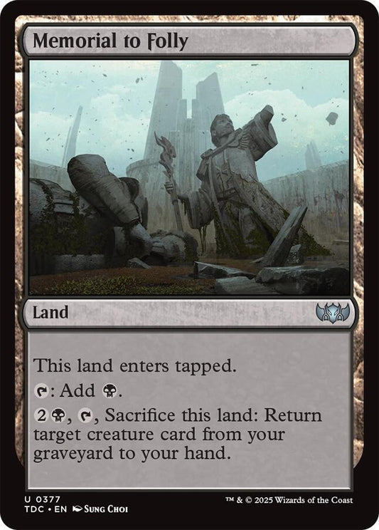 Memorial to Folly [Commander: Tarkir: Dragonstorm] 377