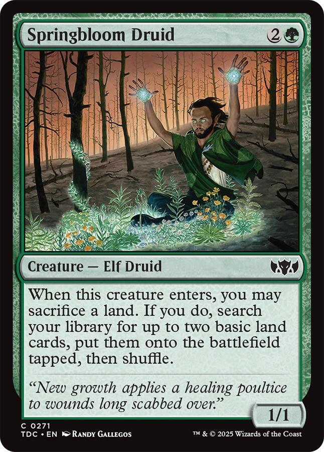 Springbloom Druid [Commander: Tarkir: Dragonstorm] 271