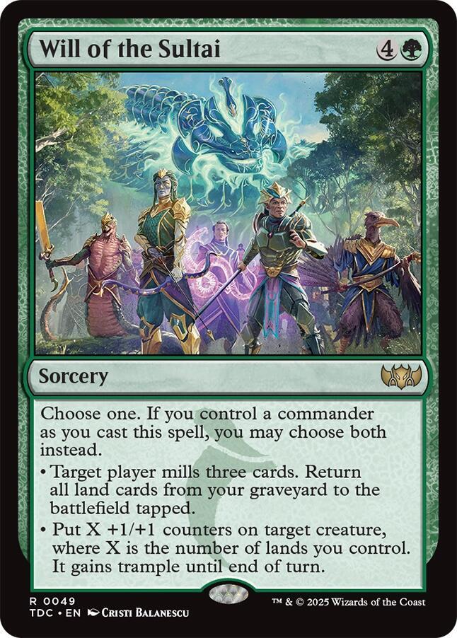 Will of the Sultai [Commander: Tarkir: Dragonstorm] 49
