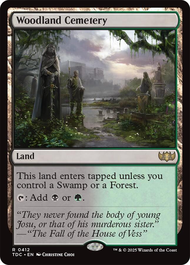 Woodland Cemetery [Commander: Tarkir: Dragonstorm] 412