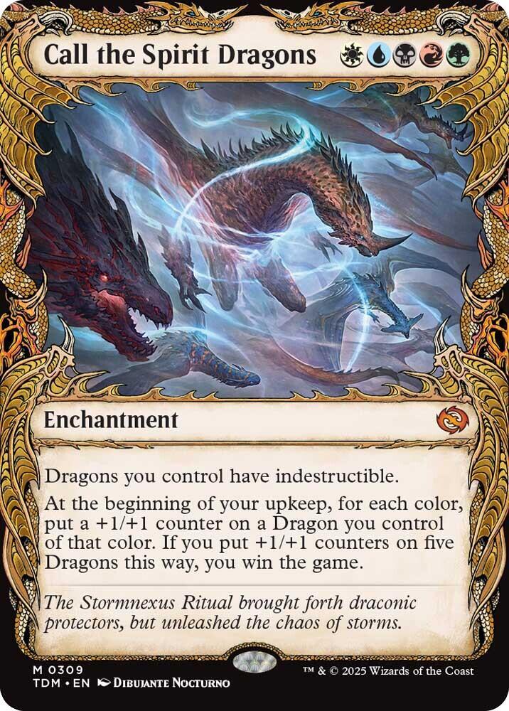 Call the Spirit Dragons (Showcase) [Tarkir: Dragonstorm] 309