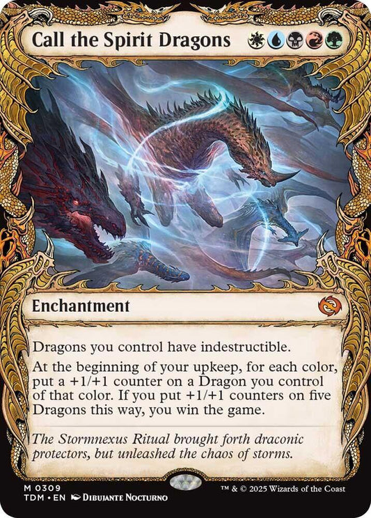Call the Spirit Dragons (Showcase) [Tarkir: Dragonstorm] 309