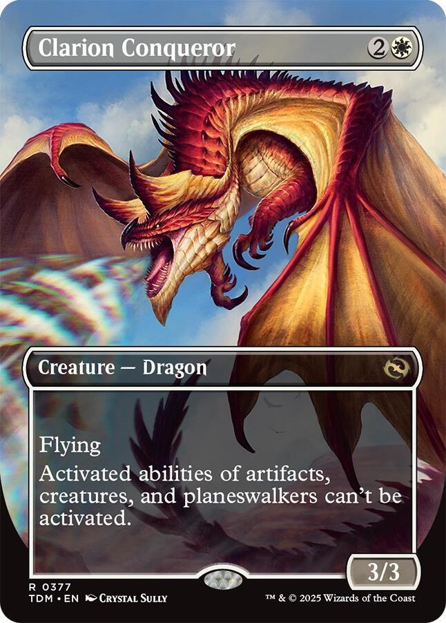 Clarion Conqueror (Borderless) [Tarkir: Dragonstorm] 377