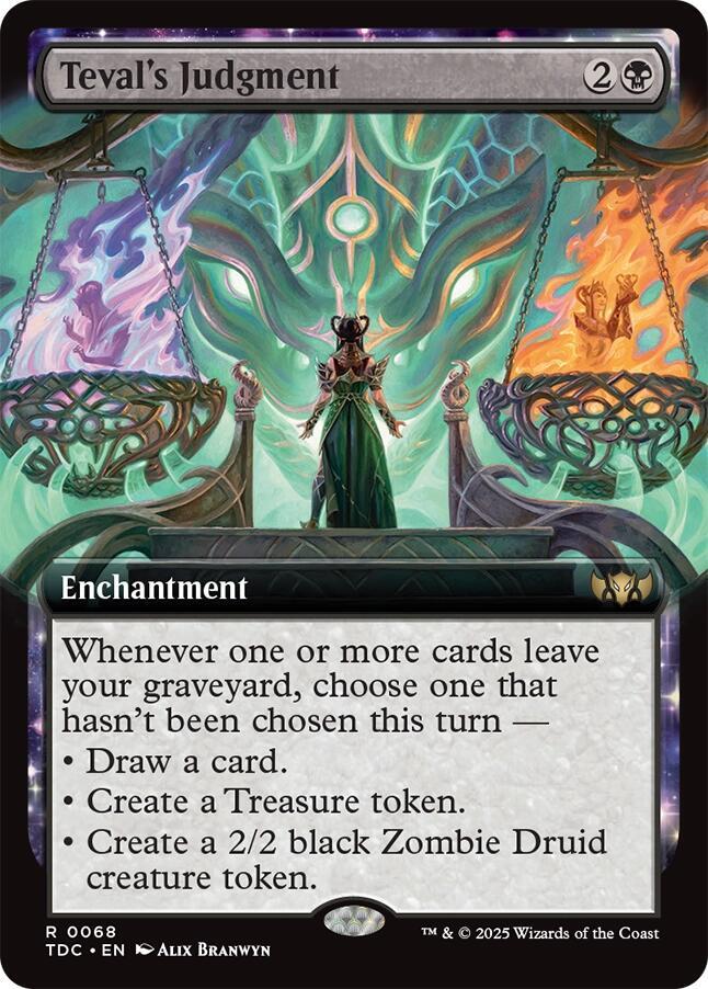 Teval's Judgment (Extended Art) [Commander: Tarkir: Dragonstorm] 68
