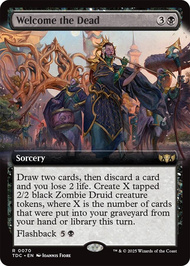 Welcome the Dead (Extended Art) [Commander: Tarkir: Dragonstorm] 70