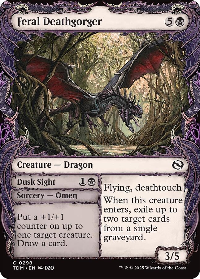 Feral Deathgorger (Showcase) [Tarkir: Dragonstorm] 298