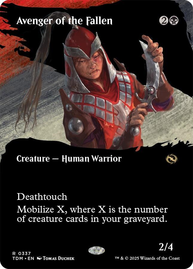 Avenger of the Fallen (Borderless) [Tarkir: Dragonstorm] 337