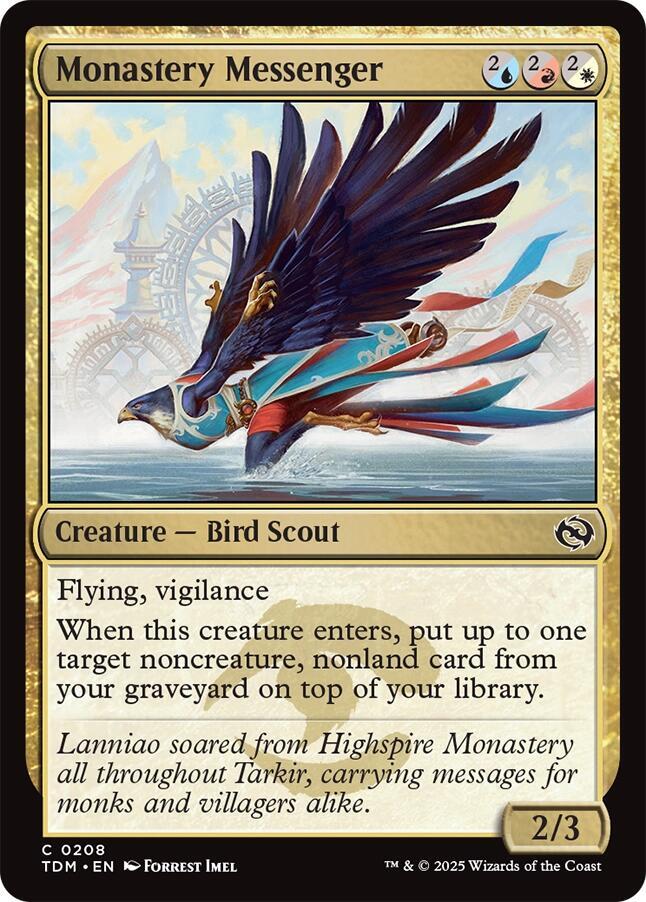Monastery Messenger [Tarkir: Dragonstorm] 208