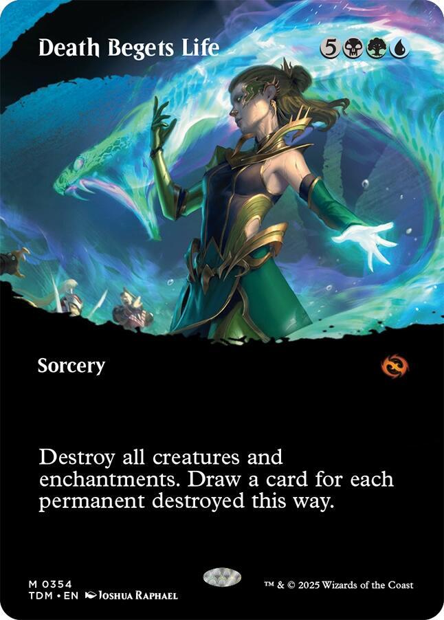 Death Begets Life (Borderless) [Tarkir: Dragonstorm] 354