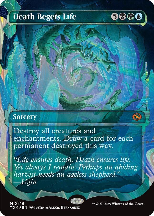 Death Begets Life (Showcase) (Halo Foil) [Tarkir: Dragonstorm] 416