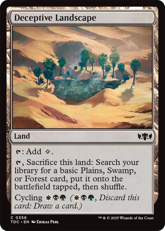 Deceptive Landscape [Commander: Tarkir: Dragonstorm] 356
