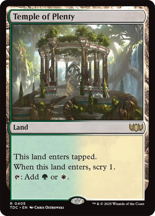 Temple of Plenty [Commander: Tarkir: Dragonstorm] 405