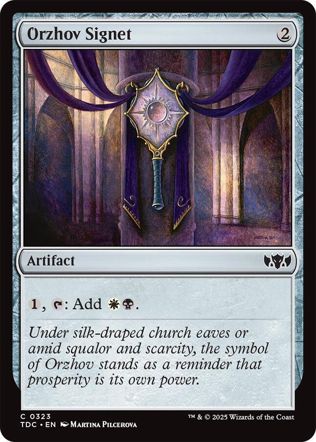 Orzhov Signet [Commander: Tarkir: Dragonstorm] 323