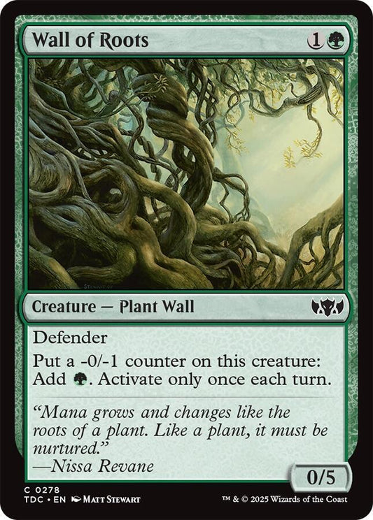Wall of Roots [Commander: Tarkir: Dragonstorm] 278