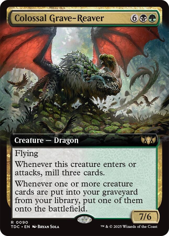 Colossal Grave-Reaver (Extended Art) [Commander: Tarkir: Dragonstorm] 90