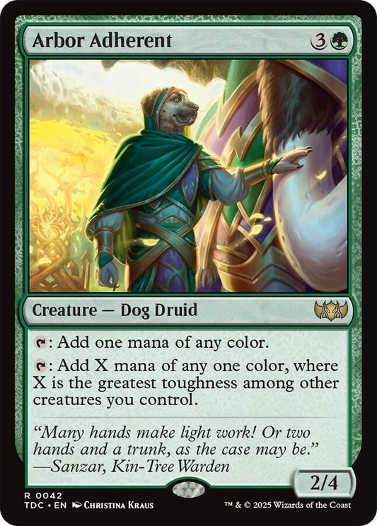 Arbor Adherent [Commander: Tarkir: Dragonstorm] 42