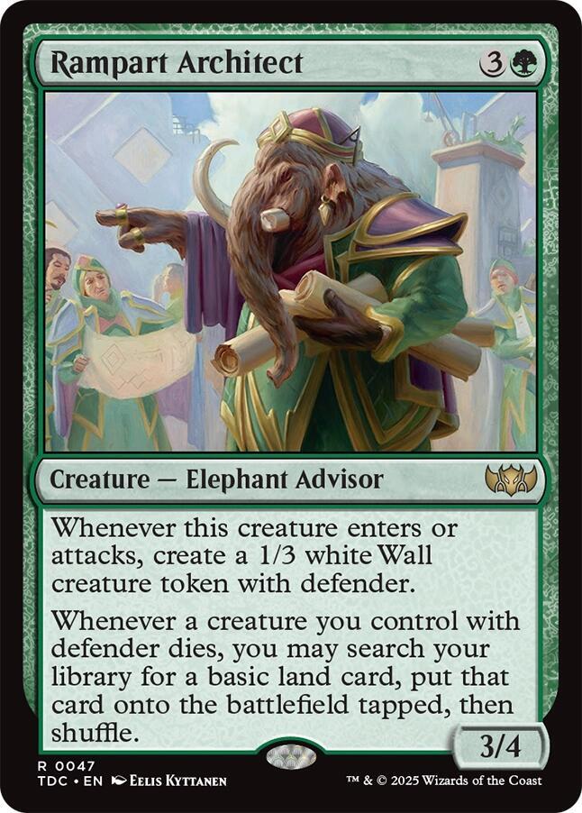 Rampart Architect [Commander: Tarkir: Dragonstorm] 47