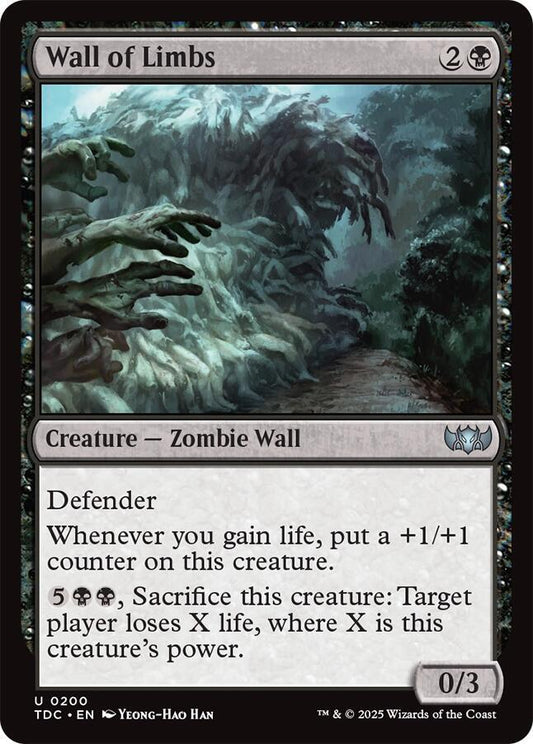 Wall of Limbs [Commander: Tarkir: Dragonstorm] 200