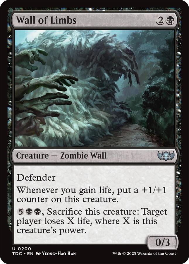 Wall of Limbs [Commander: Tarkir: Dragonstorm] 200