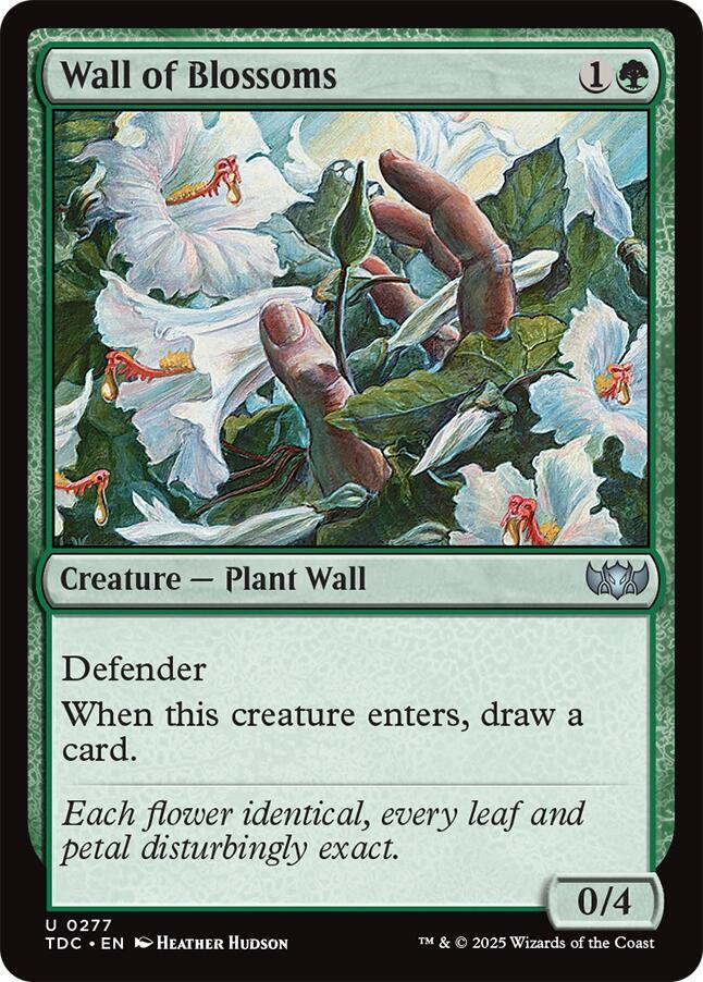 Wall of Blossoms [Commander: Tarkir: Dragonstorm] 277