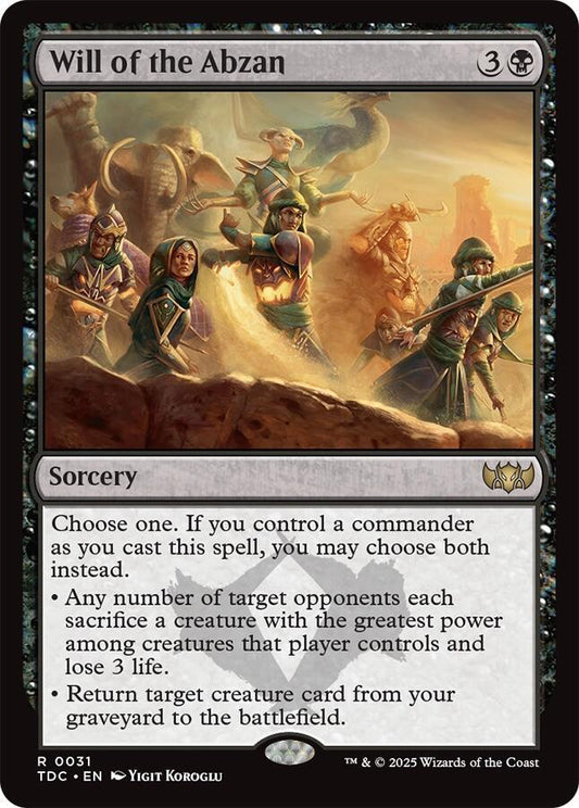 Will of the Abzan [Commander: Tarkir: Dragonstorm] 31