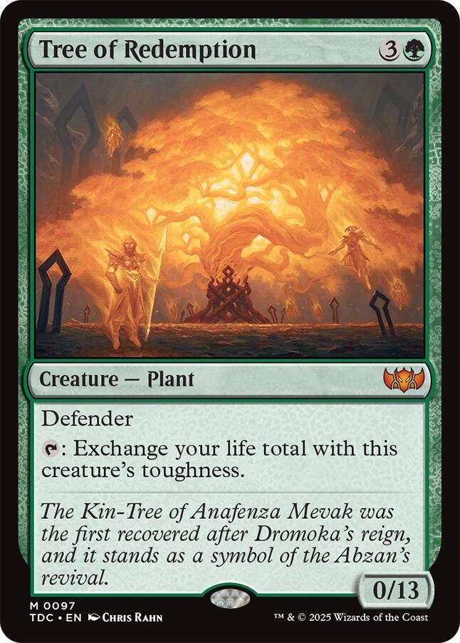 Tree of Redemption [Commander: Tarkir: Dragonstorm] 97
