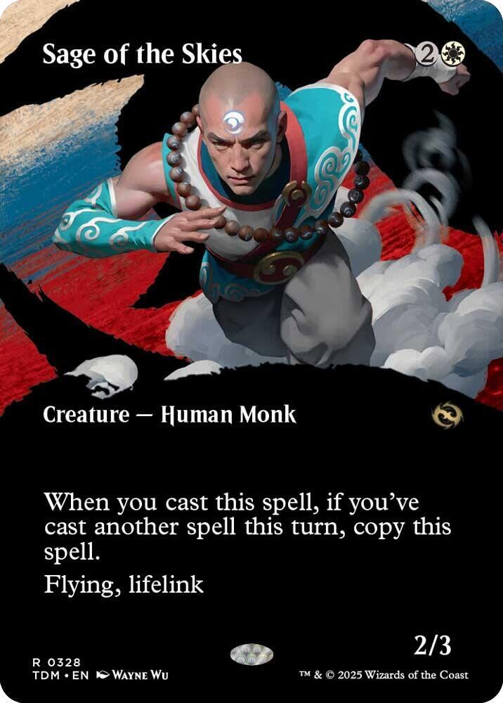 Sage of the Skies (Borderless) [Tarkir: Dragonstorm] 328