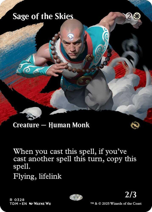 Sage of the Skies (Borderless) [Tarkir: Dragonstorm] 328