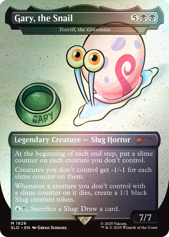 Gary, the Snail - Toxrill, the Corrosive (Rainbow Foil) [Secret Lair Drop Series] 1929