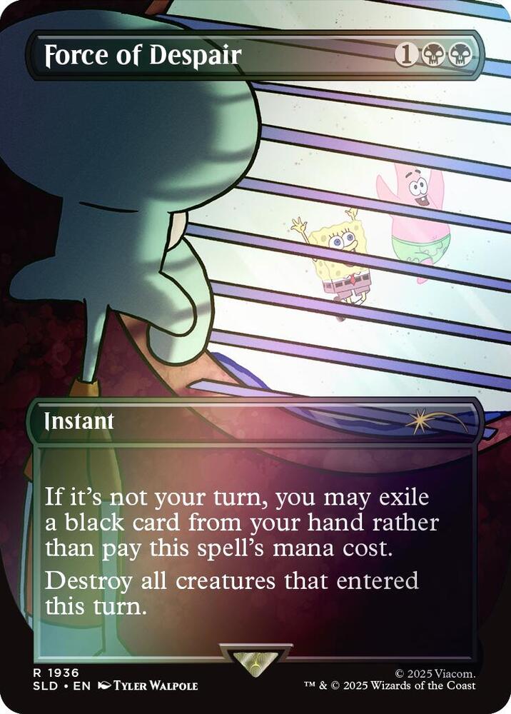 Force of Despair (Rainbow Foil) [Secret Lair Drop Series] 1936