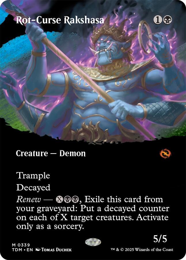 Rot-Curse Rakshasa (Borderless) [Tarkir: Dragonstorm] 339