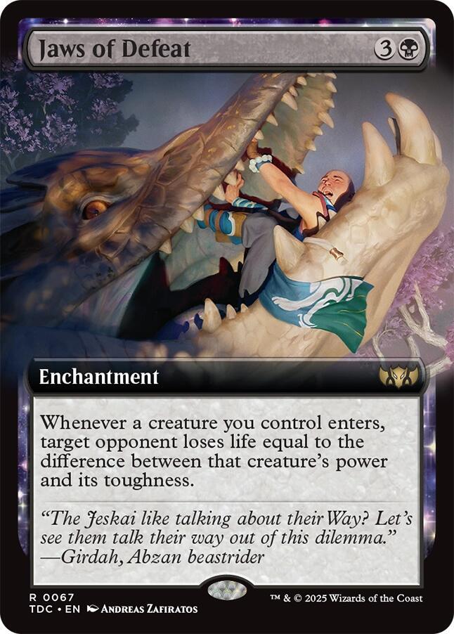Jaws of Defeat (Extended Art) [Commander: Tarkir: Dragonstorm] 67