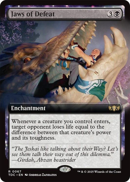 Jaws of Defeat (Extended Art) [Commander: Tarkir: Dragonstorm] 67