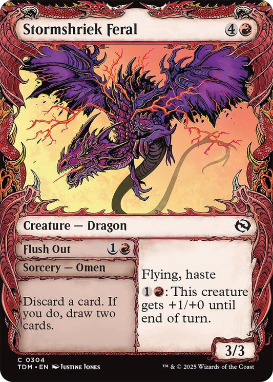 Stormshriek Feral (Showcase) [Tarkir: Dragonstorm] 304