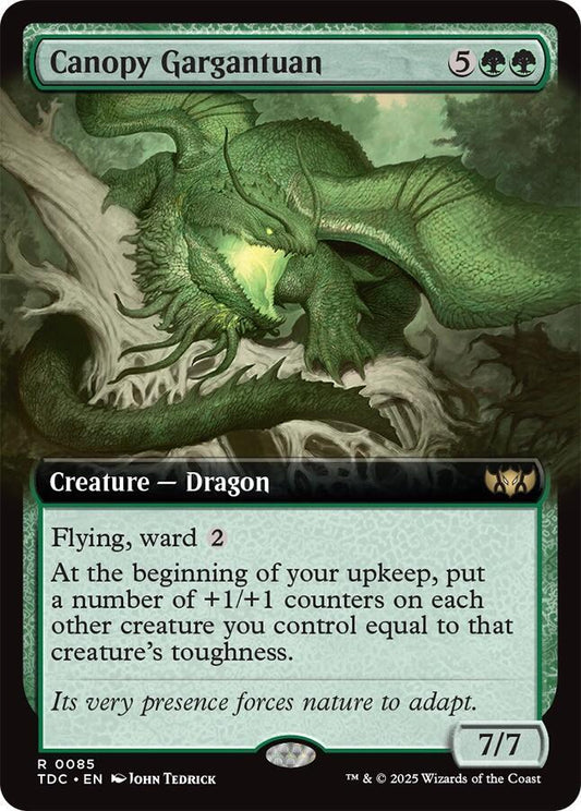 Canopy Gargantuan (Extended Art) [Commander: Tarkir: Dragonstorm] 85