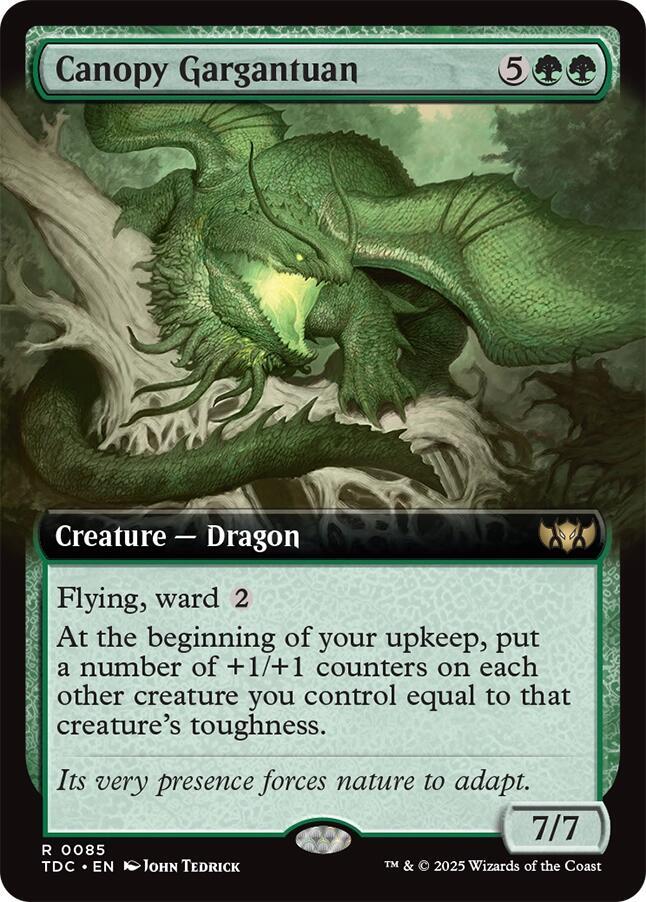 Canopy Gargantuan (Extended Art) [Commander: Tarkir: Dragonstorm] 85