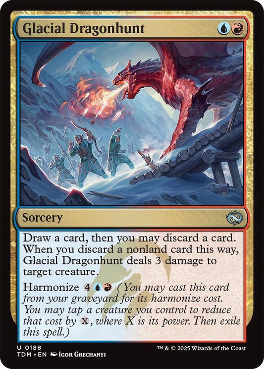 Glacial Dragonhunt [Tarkir: Dragonstorm] 188