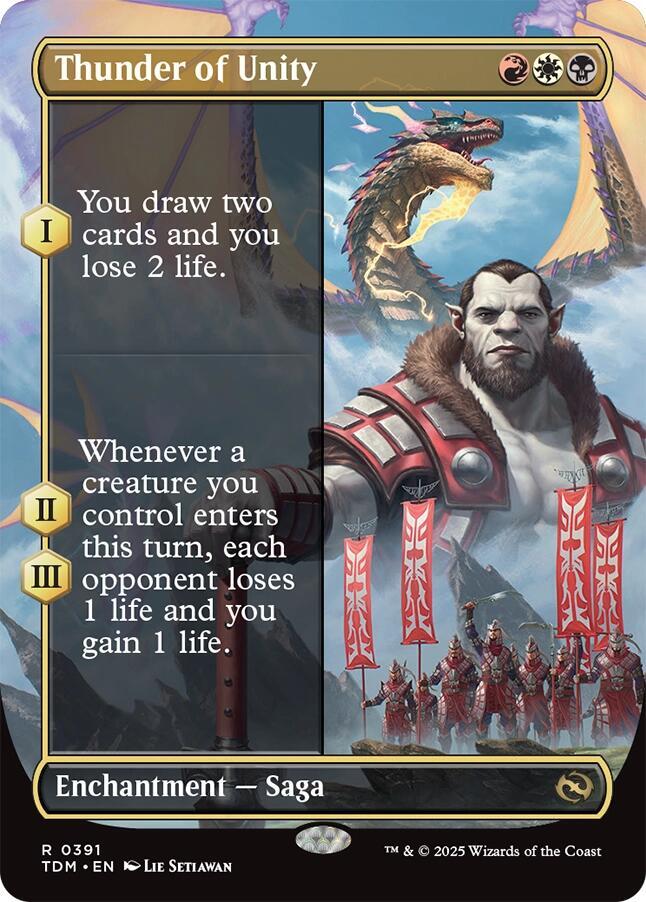 Thunder of Unity (Borderless) [Tarkir: Dragonstorm] 391