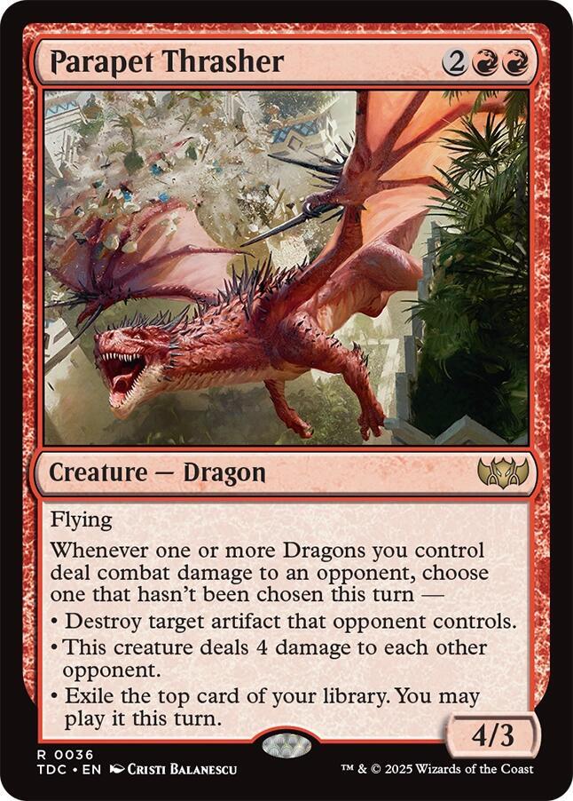 Parapet Thrasher [Commander: Tarkir: Dragonstorm] 36