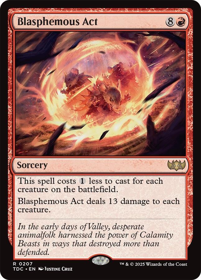 Blasphemous Act [Commander: Tarkir: Dragonstorm] 207