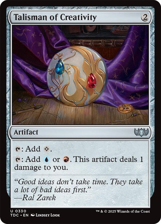 Talisman of Creativity [Commander: Tarkir: Dragonstorm] 330
