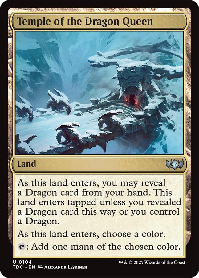 Temple of the Dragon Queen [Commander: Tarkir: Dragonstorm] 104