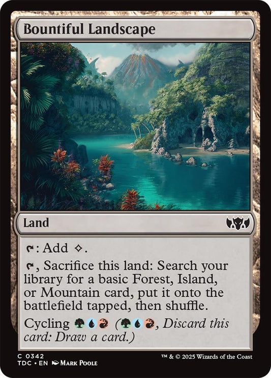 Bountiful Landscape [Commander: Tarkir: Dragonstorm] 342