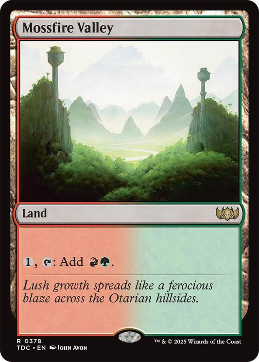 Mossfire Valley [Commander: Tarkir: Dragonstorm] 378